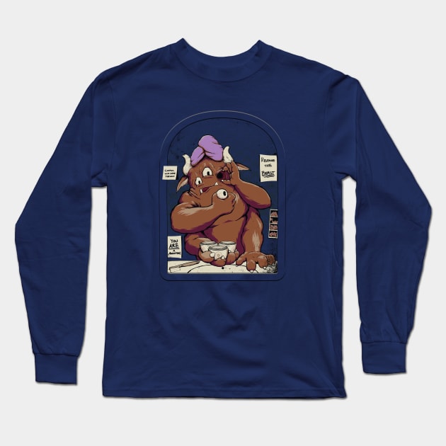 Monster in the Morning Long Sleeve T-Shirt by Gabe Pyle